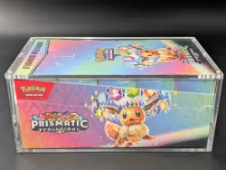 Pokemon SV8.5 Prismatic Evolutions Sealed Booster Bundle Display W/Acrylic Case - Image 4