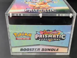 Pokemon SV8.5 Prismatic Evolutions Sealed Booster Bundle Display W/Acrylic Case - Image 5