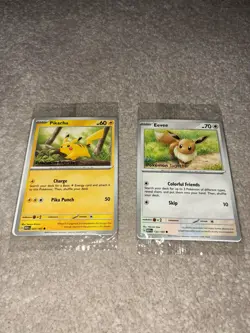 Pokemon Scarlet & Violet 151 | Eevee and Pikachu Together Promo | SEALED - Image 3
