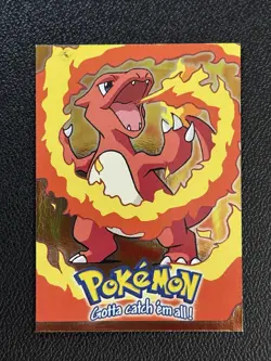 Pokemon Topps Charmeleon 1999 Stage 2 #E5 of 12 Blue Logo Foil NM - Image 1