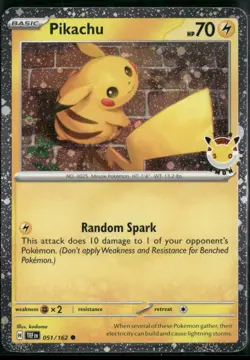Pikachu (Pokemon Day 2026) #051/162 Near Mint or Better - Image 1