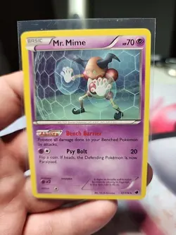 Pokemon Mr. Mime 47/116 Plasma Freeze Regular Rare Basic HP 70 Bench Barrier - Image 1