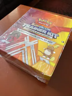 Pokemon TCG Sun & Moon Trainer Kit Lycanroc & Alolan Raichu Box of 8 Packs - NEW - Image 2