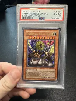 2004 Yu-GI-Oh! Movie Pack Promo Theinen The Great Sphinx EP1-EN001 PSA 10 GEM MT - Image 1