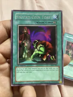 x2 YuGiOh! - Second Coin Toss LOD-083 1st Edition Common - Image 5