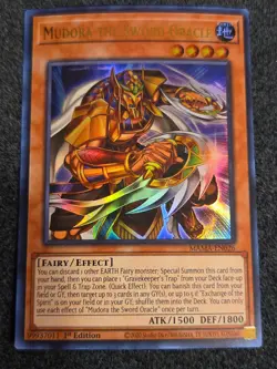 Yugioh Mudora the Sword Oracle MAMA-EN026 Ultra Rare 1st Edition NM - Image 1