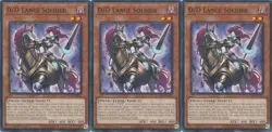 3x D/D Lance Soldier | DOOD-EN001 | Common | 1st Ed | NM | YuGiOh - Image 1