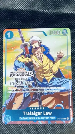 One Piece TCG | Trafalgar Law Finalist | Offline Regional Finalist Card - Image 1