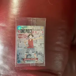 One Piece Monkey D. Luffy US Voyage College Basketball Promo Card Gonzaga SEALED - Image 2