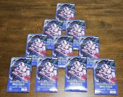 One Piece TCG The Azure Sea’s Seven OP-14 Sleeved Booster Pack Lot Of 10 Sealed - Image 1