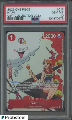 2023 One Piece Gift Collection 23' #016 Nami PSA 10 GEM MINT - Image 1