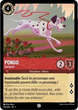 120/204 FR | Pongo, Sacripant | carte Disney Lorcana (2023) - Image 1