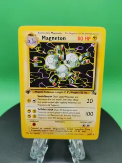 Magneton 26/62 1st Edition Fossil Non Holo Rare 1999 English Pokemon Card WoTC - Image 1