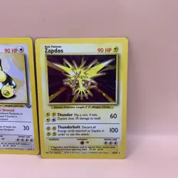 1999 Pokemon TCG Base Set Zapdos Holo Rare Card 16/102 & Snorlax 27/64 - Image 3