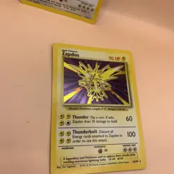 1999 Pokemon TCG Base Set Zapdos Holo Rare Card 16/102 & Snorlax 27/64 - Image 5