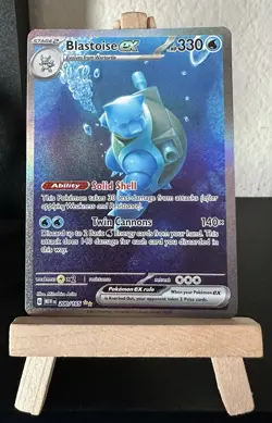 Blastoise ex 200/165 Special Illustration Rare Scarlet & Violet 151 Pokemon Card - Image 1