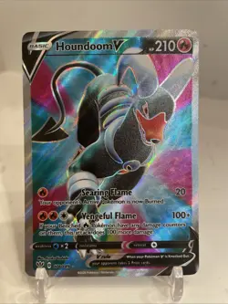 Pokemon TCG Houndoom v Darkness Ablaze Holo Card 178/189 Full Art Ultra Rare - Image 1