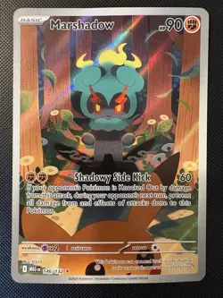 2025 Pokemon Mega Evolution Marshadow 146/132 ILLUSTRATION RARE HOLO Card! HOT! - Image 1