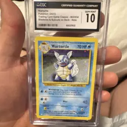 Pokemon Wartortle Holo 002/034 Trading Card Game Classic CGC 10 Gem Mint 2023 - Image 1