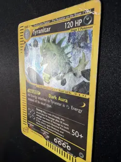 Pokemon Card-Tyranitar-29/165-Expedition- Holo-ENG-DMG - Image 3