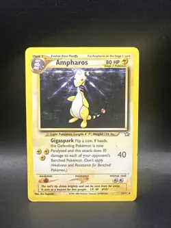 Pokemon Ampharos Neo Genesis 1/111 Holo Rare Unlimited 2000 TCG Card - Image 1