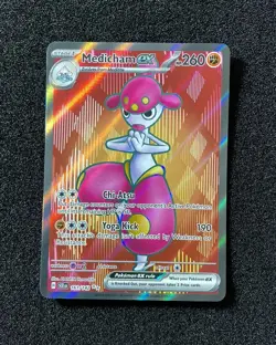 2024 Pokemon TCG English Trading Cards SCR EN 161/142 Medicham Ex Holo HC22 - Image 1