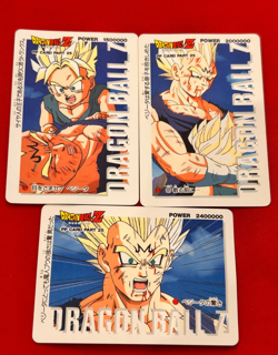 Dragon Ball Z Card No.1097,1100,1115 Vegeta Trunks Rare Amada Made in Japan - Image 1