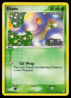 Ekans 55/109 Common Reverse Holo Stamped Team Rocket Returns Pokemon Card - Image 1