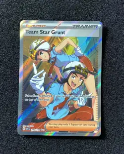 2023 Pokemon TCG English Trading Cards SVI EN 242/198 Team Star Grunt HC22 - Image 1