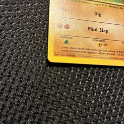 Pokemon Card - Diglett Base Set Fight Symbol Error 47/102 Common-mp/lp - Image 2