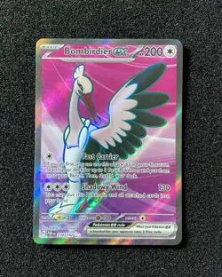 2023 Pokemon TCG English Trading Cards PAR EN 234/182 Bombirdier Ex Holo HC22 - Image 1