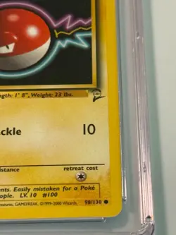 2000 Voltorb Base Set 2 Pokemon Card Graded CGC 8.5 WOTC 98/130 - Image 3