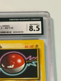 2000 Voltorb Base Set 2 Pokemon Card Graded CGC 8.5 WOTC 98/130 - Image 5