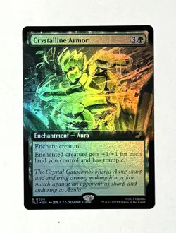 Crystalline Armor- Extended Art FOIL - MTG ATLA Eternal - TLE 204 - Image 1