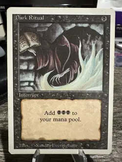 MTG (Magic: The Gathering) Revised Edition Dark Ritual (LP) - Image 1