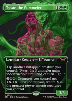 Tyvar, the Pummeler - Extended Art DSK NM MTG - Image 1