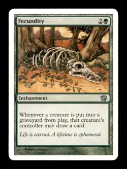 Fecundity LP Light Play Eighth Edition MTG [9316] - Image 1