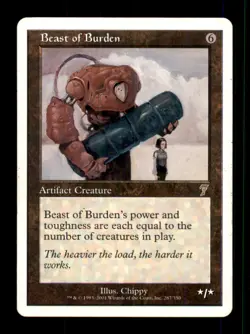 Beast of Burden LP Light Play Seventh Edition MTG [11944] - Image 1