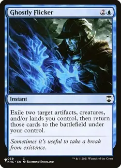 Ghostly Flicker The List NM MTG - Image 1