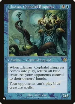 Llawan, Cephalid Empress - Retro Frame The List NM MTG - Image 1