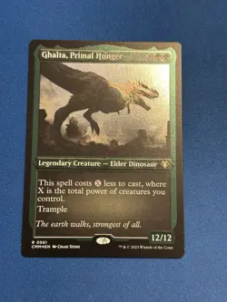 Ghalta, Primal Hunger #561 Rare Legendary, Etched Foil, NM Commander Masters MTG - Image 2