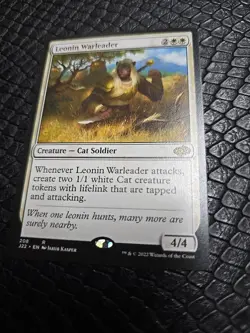 1x Leonin Warleader - Jumpstart 2022 NM-Mint - MTG - Image 1