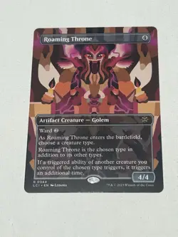 Magic The Gathering The Lost Caverns of Ixalan Roaming Throne (Borderless) NM - Image 3