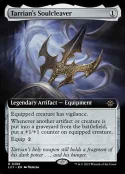 Tarrian's Soulcleaver - Extended Art LCI NM MTG - Image 1