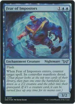 Fear of Impostors (Foil) - 0057 - Duskmourn: House of Horror - MTG - Image 1