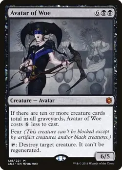 Avatar of Woe CN2 NM MTG - Image 1