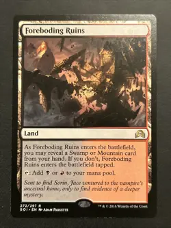 Foreboding Ruins Shadows over Innistrad Regular Magic the Gathering MTG TCG NM - Image 1