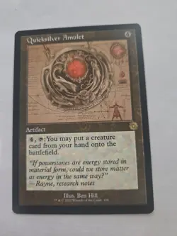 MTG BRO - Quicksilver Amulet (Retro Frame Schematic) Brothers' War NM - Image 1