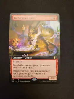 Bothersome Quasit (Extended Art): Commander Legends Near Mint MTG - Image 1