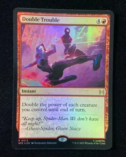 2025 Magic The Gathering MTG Marvel EN Foil R 0013 Double Trouble GAV VE86 - Image 1